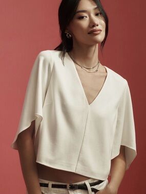 Anthropologie Sunday in Brooklyn Full-Sleeve Structured Top